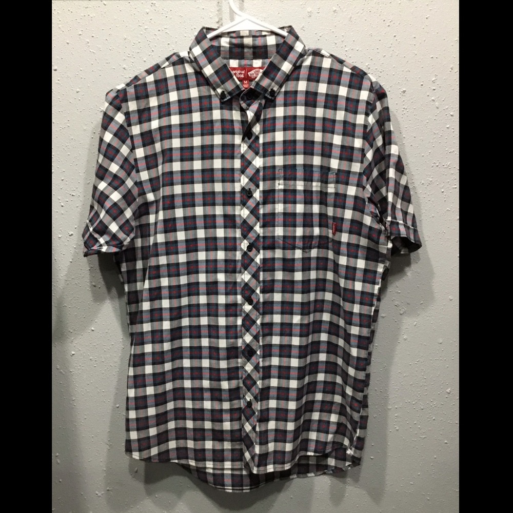 Men’s Vans Plaid Button Shirt (M)